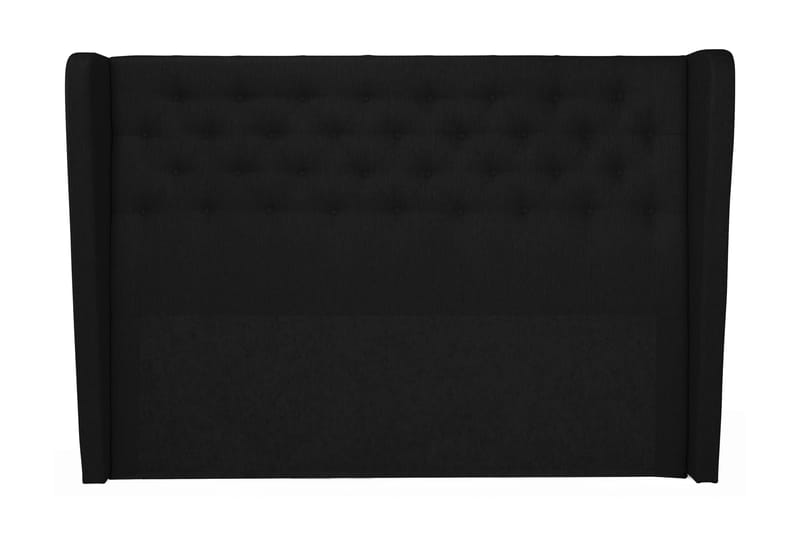 Cloud sengegavl 180 cm med sider - sort - Møbler - Senge - Sengetilbehør & sengegavl - Sengegavle