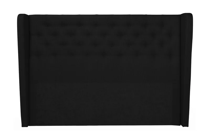 Cloud sengegavl 180 cm med sider - sort - Møbler - Senge - Sengetilbehør & sengegavl - Sengegavle