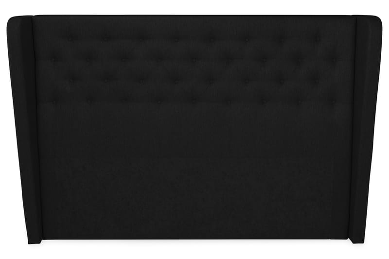 Cloud sengegavl 180 cm med sider - sort - Møbler - Senge - Sengetilbehør & sengegavl - Sengegavle