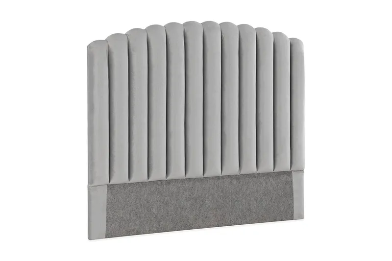 Davia Senggavel 120 cm - Lysegrå/Velour - Møbler - Senge - Sengetilbehør & sengegavl - Sengegavle