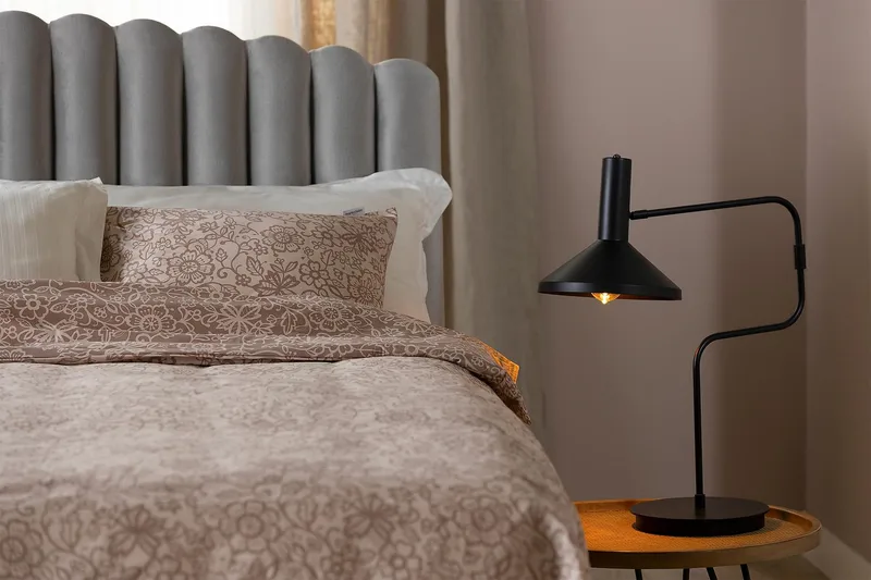 Davia Senggavel 120 cm - Lysegrå/Velour - Møbler - Senge - Sengetilbehør & sengegavl - Sengegavle