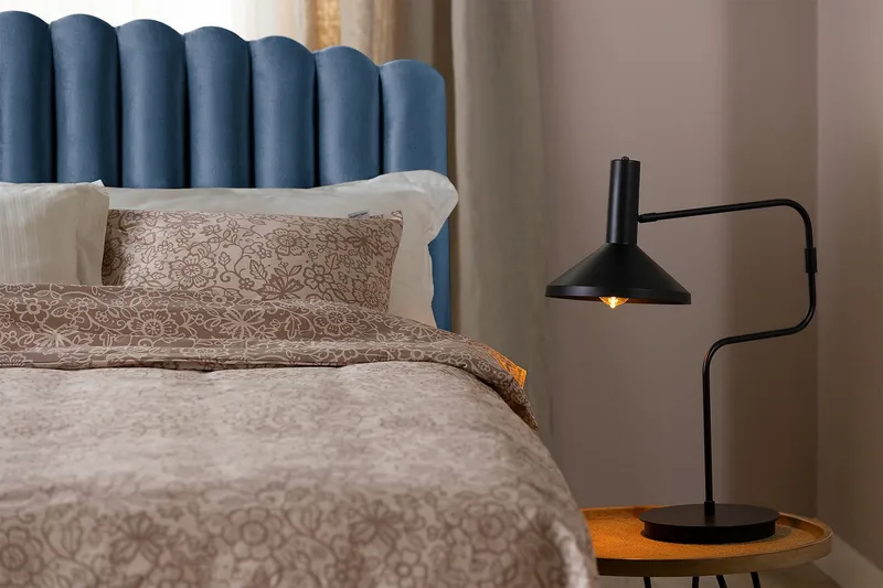 Davia Senggavel 120 cm - Mørkeblå/Velour - Møbler - Senge - Sengetilbehør & sengegavl - Sengegavle