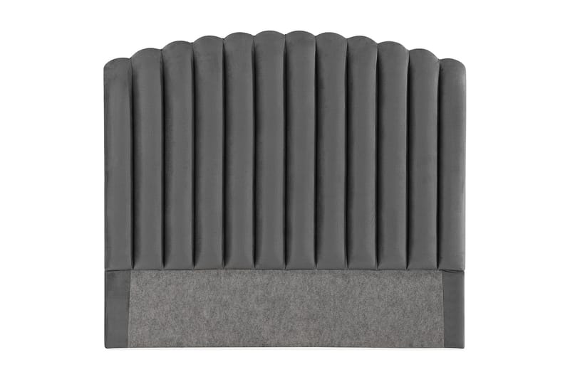 Davia Senggavel 120 cm - Mørkegrå/Velour - Møbler - Senge - Sengetilbehør & sengegavl - Sengegavle
