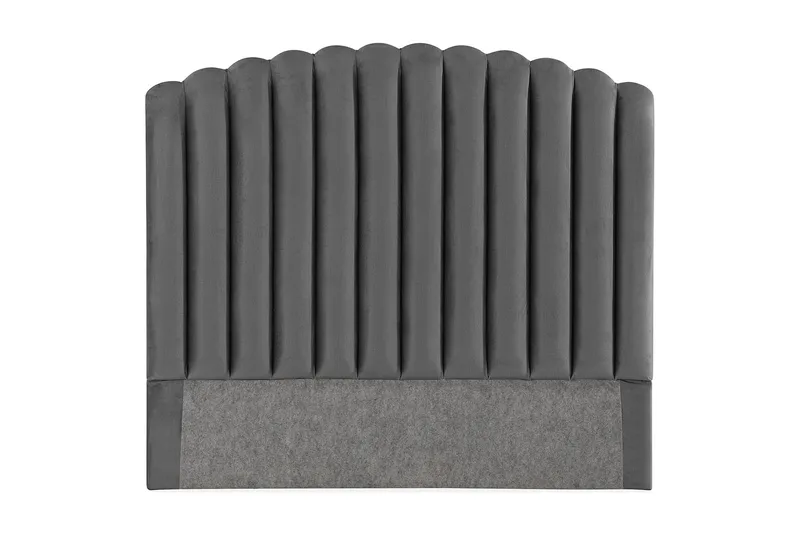 Davia Senggavel 120 cm - Mørkegrå/Velour - Møbler - Senge - Sengetilbehør & sengegavl - Sengegavle