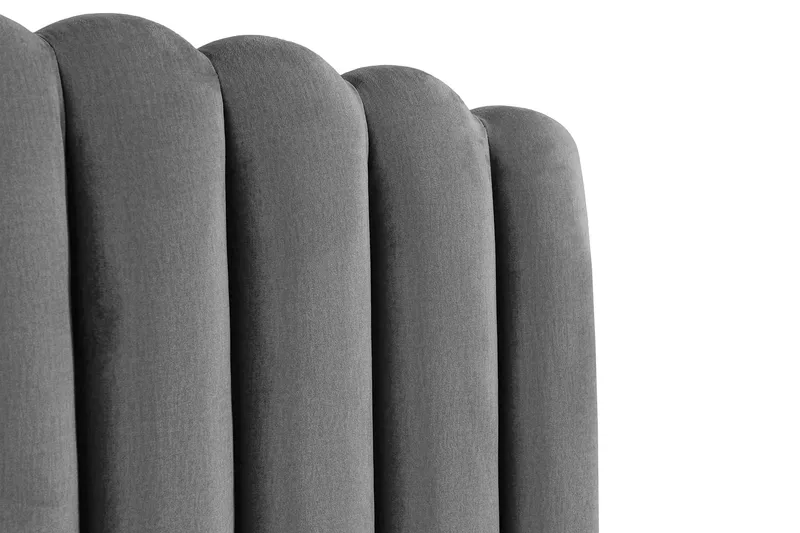 Davia Senggavel 120 cm - Mørkegrå/Velour - Møbler - Senge - Sengetilbehør & sengegavl - Sengegavle