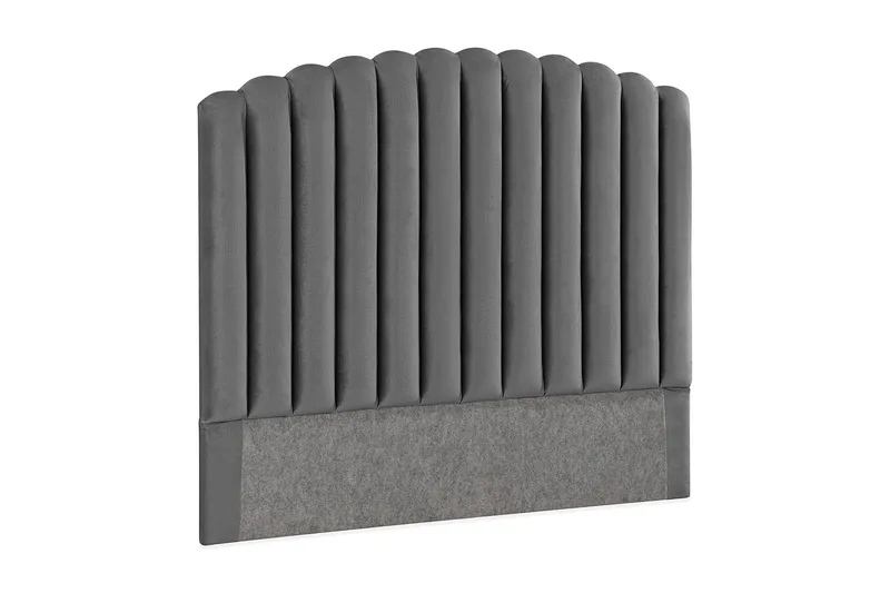 Davia Senggavel 120 cm - Mørkegrå/Velour - Møbler - Senge - Sengetilbehør & sengegavl - Sengegavle