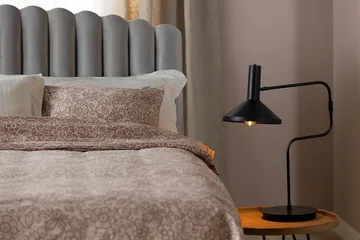 Davia Senggavel 140 cm - Lysegrå/Velour - Møbler - Senge - Sengetilbehør & sengegavl - Sengegavle