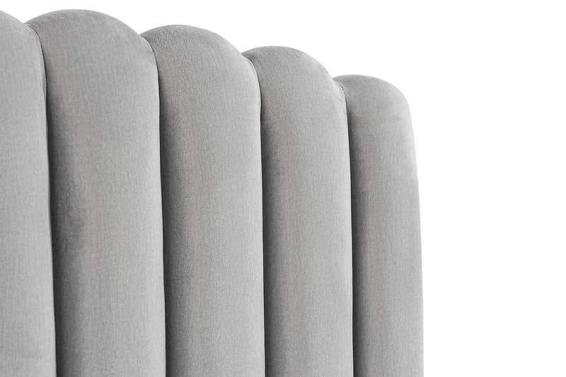 Davia Senggavel 140 cm - Lysegrå/Velour - Møbler - Senge - Sengetilbehør & sengegavl - Sengegavle
