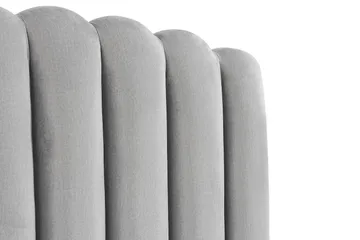 Davia Senggavel 140 cm - Lysegrå/Velour - Møbler - Senge - Sengetilbehør & sengegavl - Sengegavle