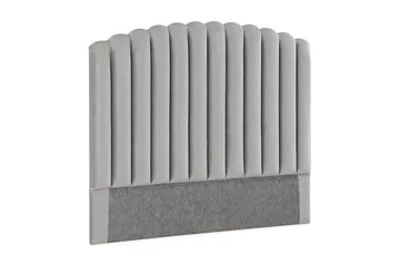 Davia Senggavel 140 cm - Lysegrå/Velour - Møbler - Senge - Sengetilbehør & sengegavl - Sengegavle