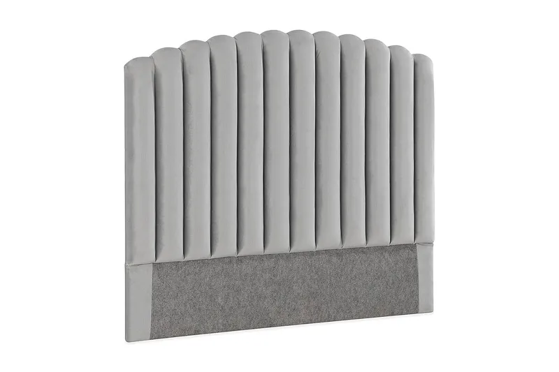 Davia Senggavel 140 cm - Lysegrå/Velour - Møbler - Senge - Sengetilbehør & sengegavl - Sengegavle