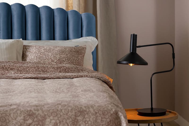Davia Senggavel 140 cm - Mørkeblå/Velour - Møbler - Senge - Sengetilbehør & sengegavl - Sengegavle
