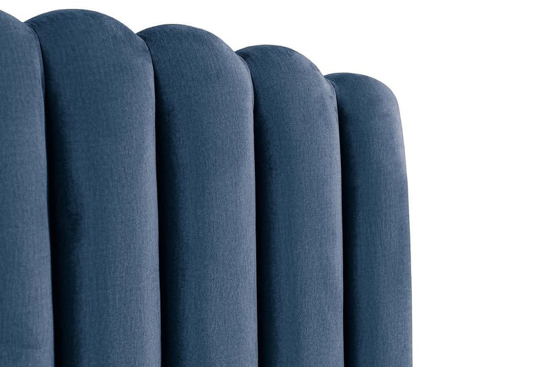 Davia Senggavel 140 cm - Mørkeblå/Velour - Møbler - Senge - Sengetilbehør & sengegavl - Sengegavle
