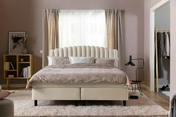 Davia Senggavel 180 cm - Beige/Velour - Møbler - Senge - Sengetilbehør & sengegavl - Sengegavle