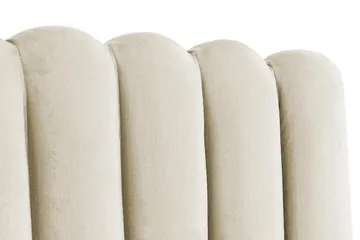 Davia Senggavel 180 cm - Beige/Velour - Møbler - Senge - Sengetilbehør & sengegavl - Sengegavle