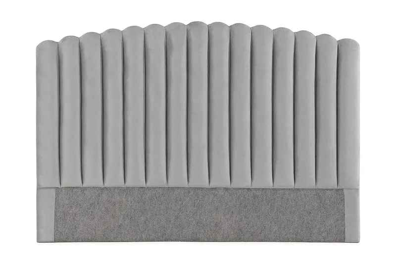 Davia Senggavel 180 cm - Lysegrå/Velour - Møbler - Senge - Sengetilbehør & sengegavl - Sengegavle