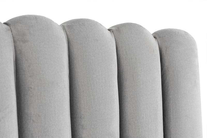 Davia Senggavel 180 cm - Lysegrå/Velour - Møbler - Senge - Sengetilbehør & sengegavl - Sengegavle