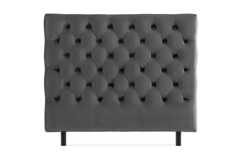 Donte Sengegavl 140 cm Dybhæftet, Mørkegrå