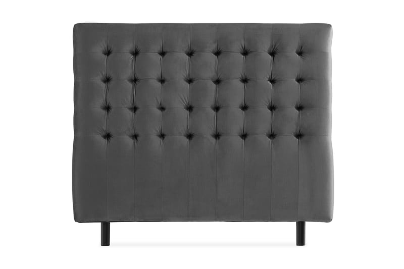 Donte Sengegavl 140 cm Square - Mørkegrå - Møbler - Senge - Sengetilbehør & sengegavl - Sengegavle