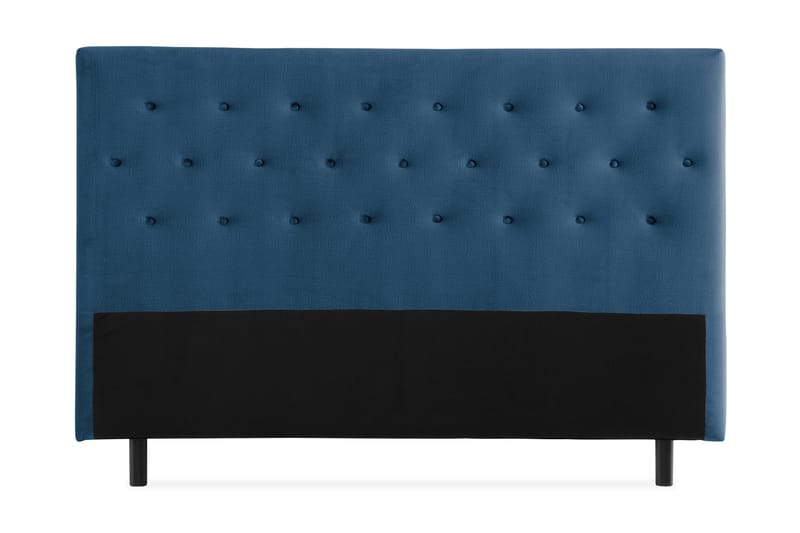 Donte Sengegavl 160 cm Button - Blå - Møbler - Senge - Sengetilbehør & sengegavl - Sengegavle