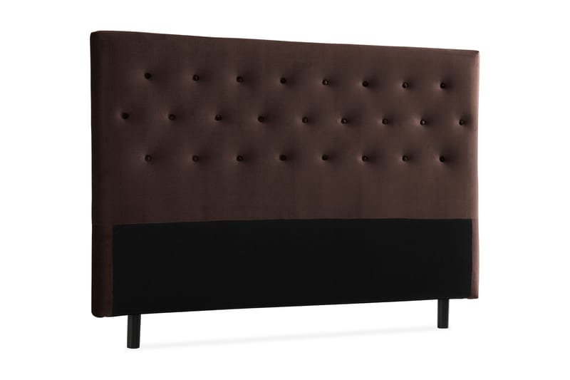 Donte Sengegavl 160 cm Button - Brun - Møbler - Senge - Sengetilbehør & sengegavl - Sengegavle