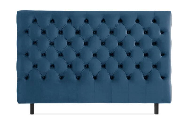 Donte Sengegavl 160 cm Dybhæftet, Blå