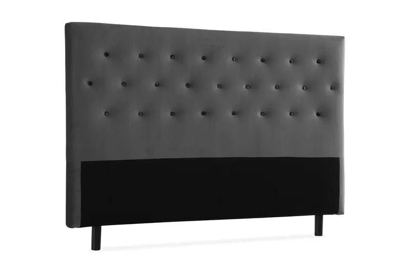 Donte Sengegavl 180 cm Button - Mørkegrå - Møbler - Senge - Sengetilbehør & sengegavl - Sengegavle