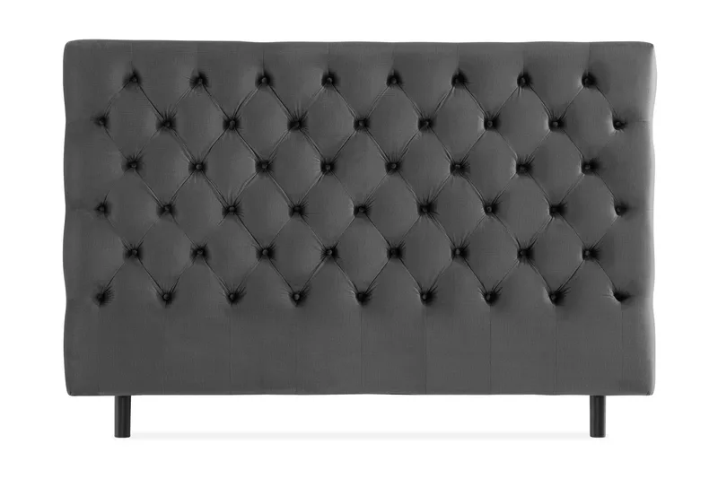 Donte Sengegavl 180 cm Dybhæftet, Mørkegrå