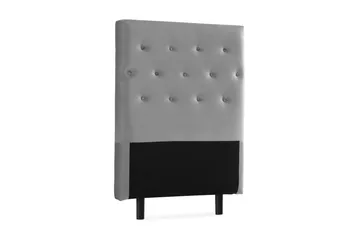 Donte Sengegavl 90 cm Button - Grå - Møbler - Senge - Sengetilbehør & sengegavl - Sengegavle