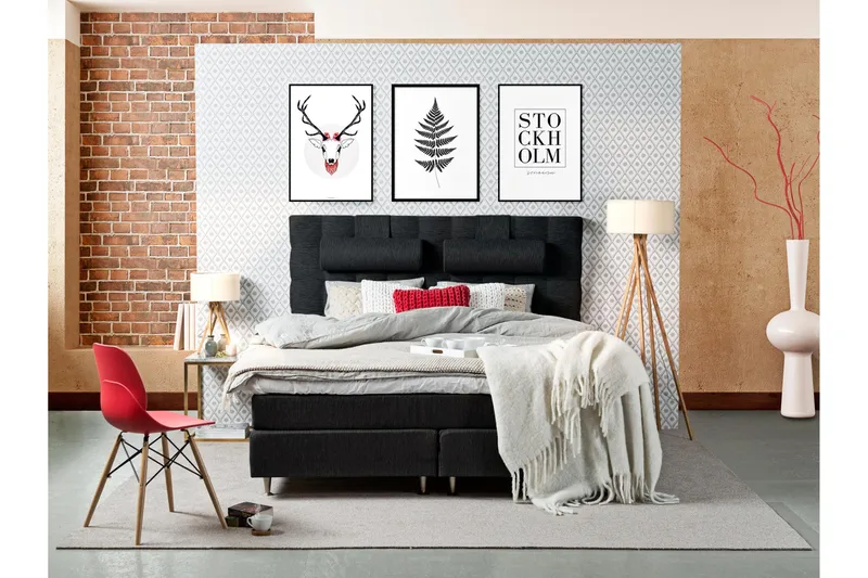 Drömsk sengegavl 160 cm - sort - Møbler - Senge - Sengetilbehør & sengegavl - Sengegavle