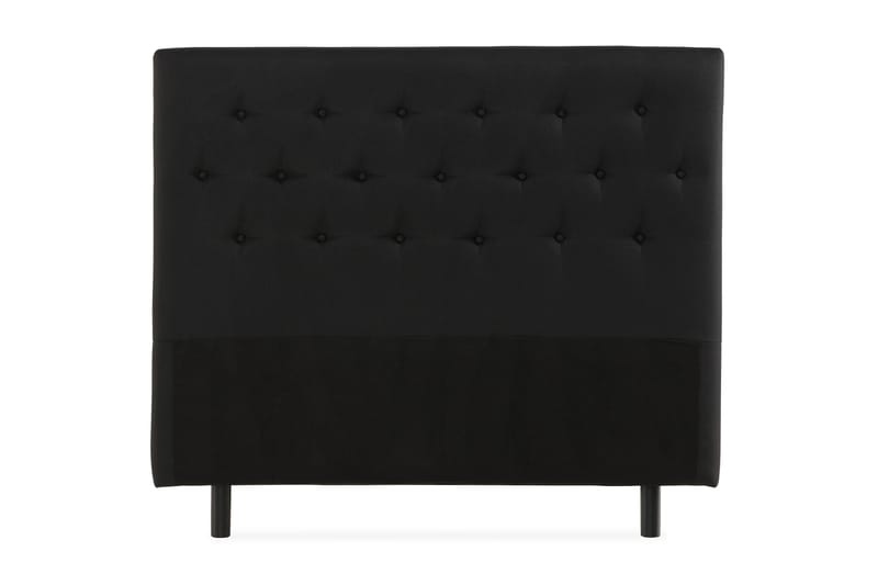 Ella hovedgavl Knapper 120 cm, Sort