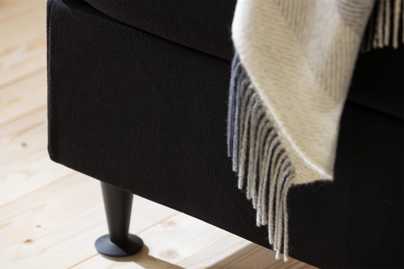 Ella Senghoved Hovedtæppe 120 cm - Sort - Møbler - Senge - Sengetilbehør & sengegavl - Sengegavle