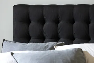 Ella Senghoved Ternet 140 cm - Sort - Møbler - Senge - Sengetilbehør & sengegavl - Sengegavle