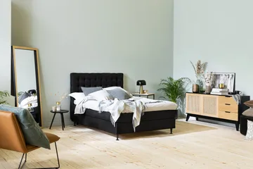 Ella Senghoved Ternet 140 cm - Sort - Møbler - Senge - Sengetilbehør & sengegavl - Sengegavle