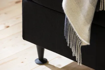 Ella Senghoved Ternet 140 cm - Sort - Møbler - Senge - Sengetilbehør & sengegavl - Sengegavle