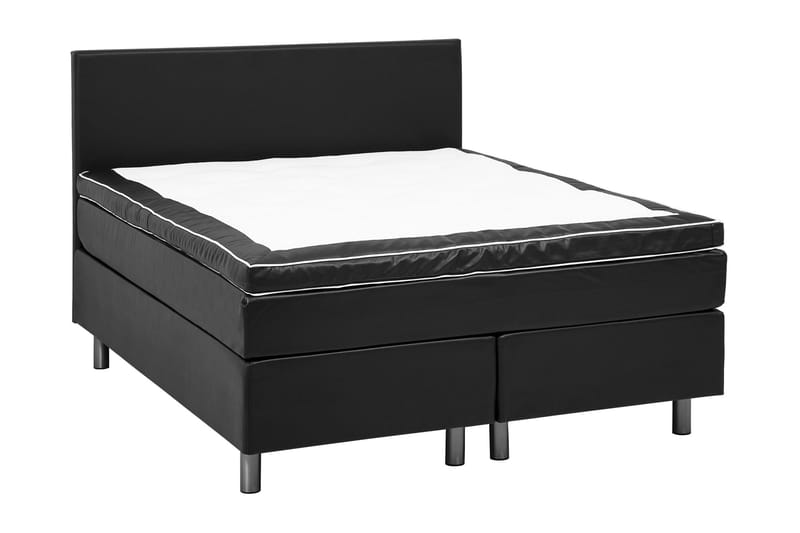 Frazer sengegavl 160 cm kunstlæder - sort - Møbler - Senge - Sengetilbehør & sengegavl - Sengegavle