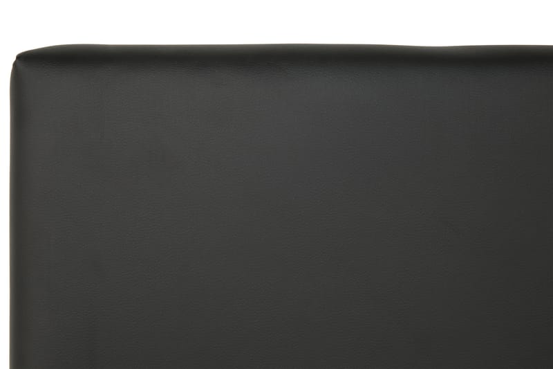 Hilton Luksus sengegavl 140 cm kunstlæder - sort - Sengegavle