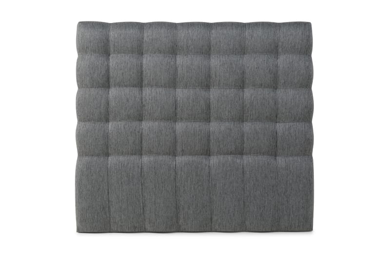 Hilton Luksus sengegavl 140 cm ternet - mørkegrå - Sengegavle