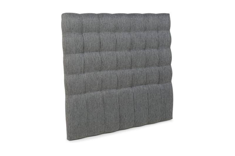 Hilton Luksus sengegavl 140 cm ternet - mørkegrå - Møbler - Senge - Sengetilbehør & sengegavl - Sengegavle
