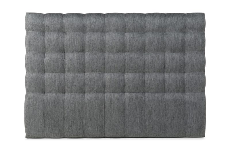 Hilton Luksus sengegavl 160 cm ternet - mørkegrå - Sengegavle