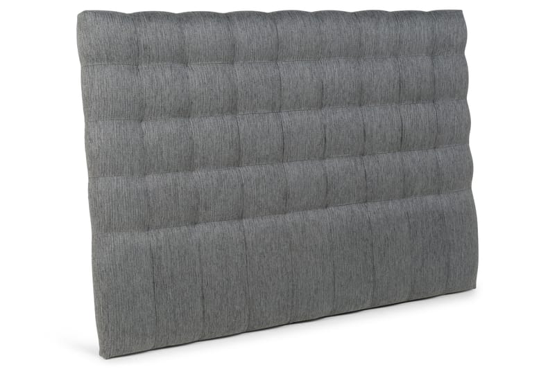Hilton Luksus sengegavl 160 cm ternet - mørkegrå - Sengegavle
