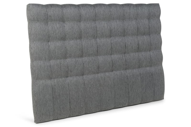 Hilton Luksus sengegavl 160 cm ternet - mørkegrå - Møbler - Senge - Sengetilbehør & sengegavl - Sengegavle