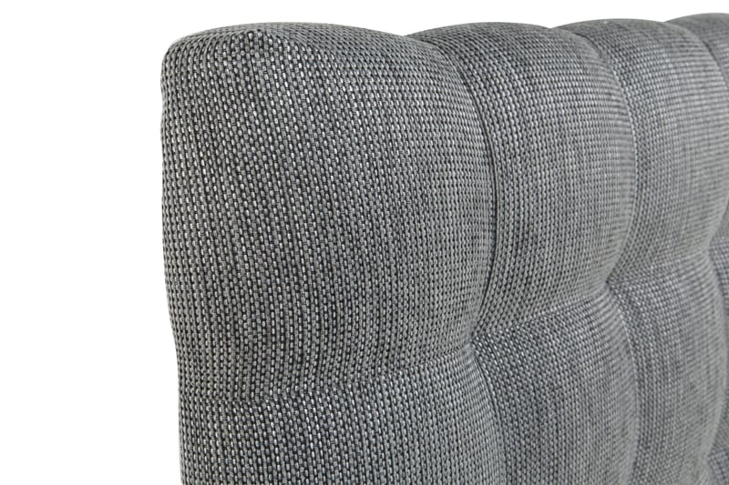 Hilton Luksus sengegavl 160 cm ternet - mørkegrå - Møbler - Senge - Sengetilbehør & sengegavl - Sengegavle
