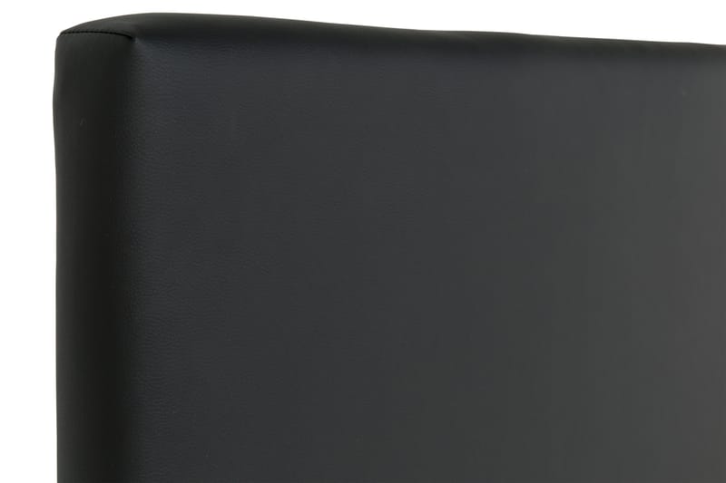Hilton Luksus sengegavl 180 cm kunstlæder - sort - Sengegavle