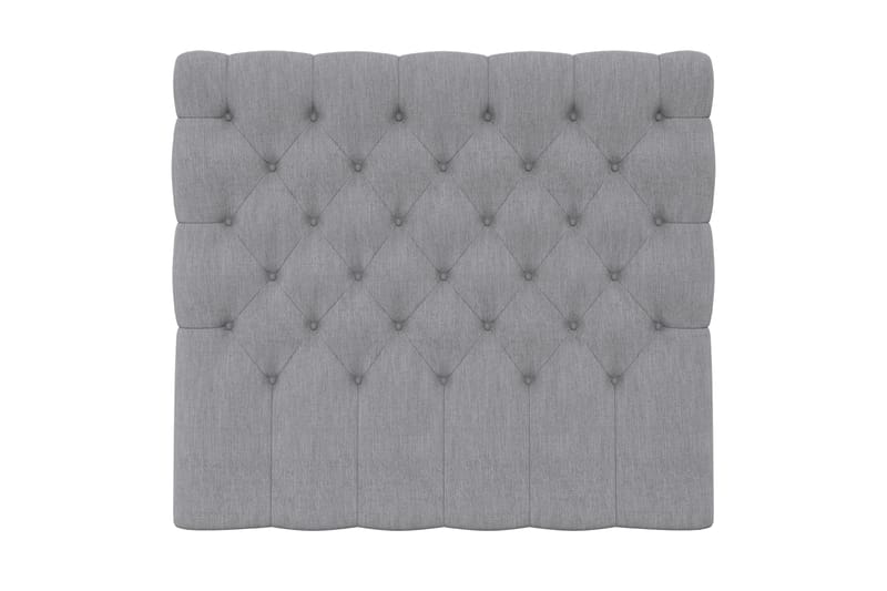 Hilton Luksus/Superior Luksus sengegavl 120 cm dybt tuftet - lysegrå - Møbler - Senge - Sengetilbehør & sengegavl - Sengegavle