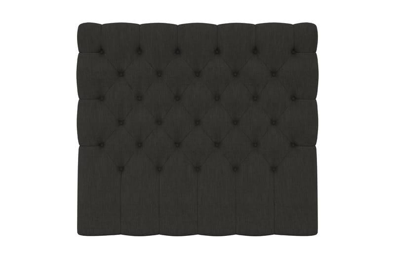 Hilton Luksus/Superior Luksus sengegavl 120 cm dybt tuftet - sort - Sengegavle