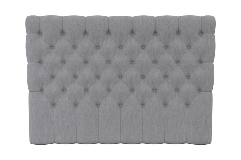 Hilton Luksus/Superior Luksus sengegavl 160 cm dybt tuftet - lysegrå - Møbler - Senge - Sengetilbehør & sengegavl - Sengegavle