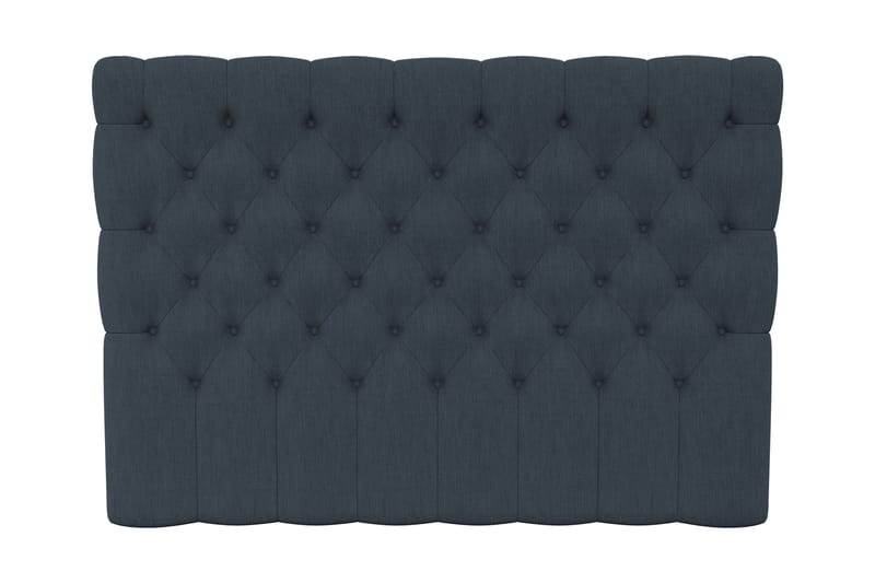 Hilton Luksus/Superior Luksus sengegavl 210 cm dybt tuftet - mørkeblå - Sengegavle