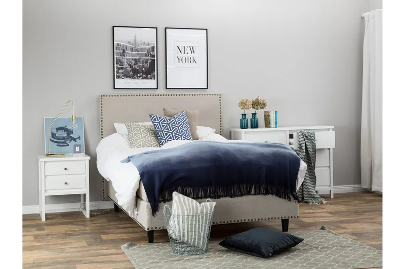 Jolie sengegavl 145 cm lav - Beige - Møbler - Senge - Sengetilbehør & sengegavl - Sengegavle