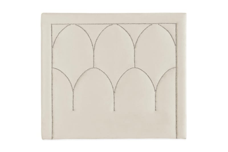 Leva Sengegavl 120cm - Beige/Velour - Møbler - Senge - Sengetilbehør & sengegavl - Sengegavle